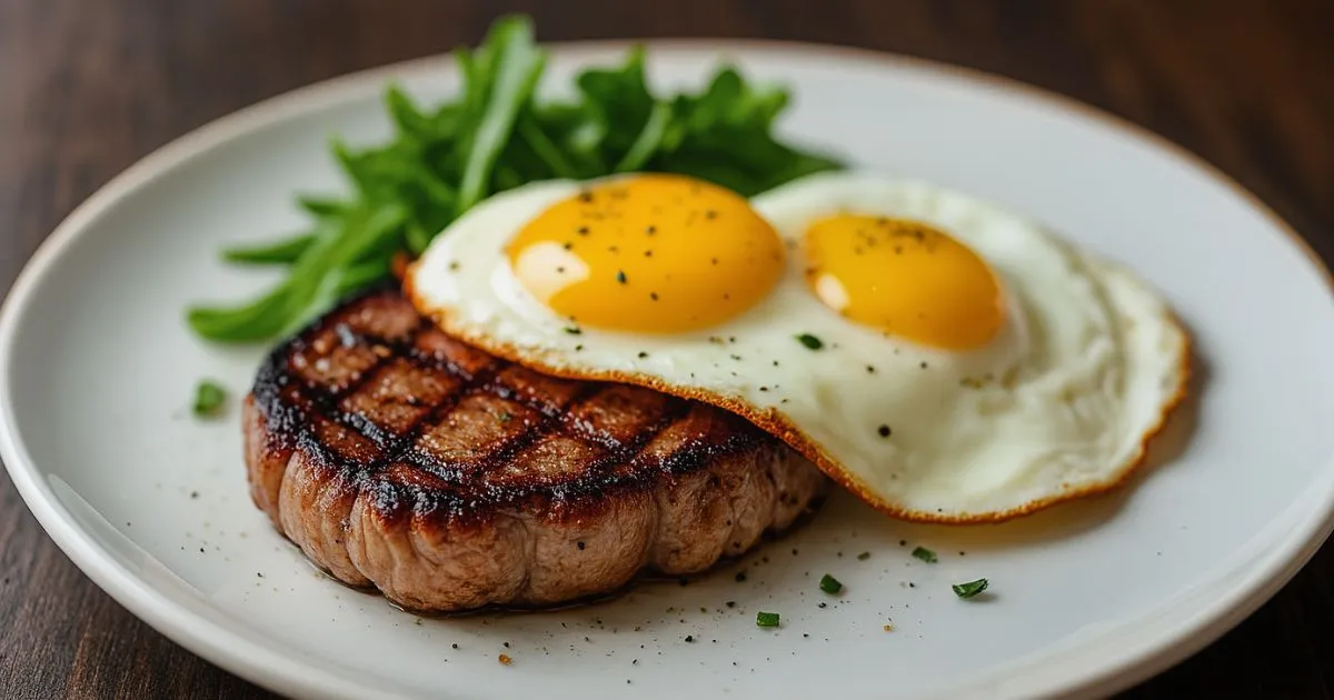 steak and eggs breakfast